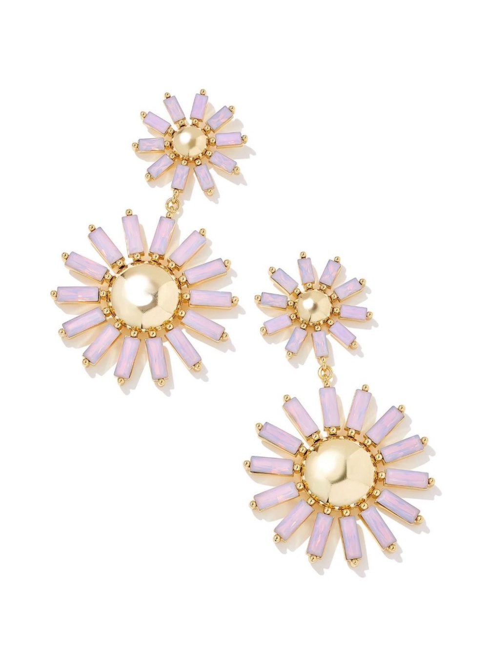 Kendra Scott Madison statement earring Gold-Tone Lavender